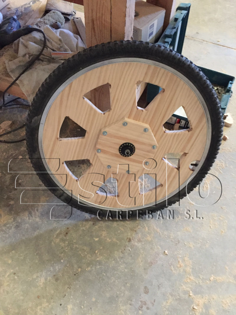 Proceso de realizacin de bicicleta de madera. Carpintera Ebanistera Carpeban Stilo, ebanistas en Salamanca.